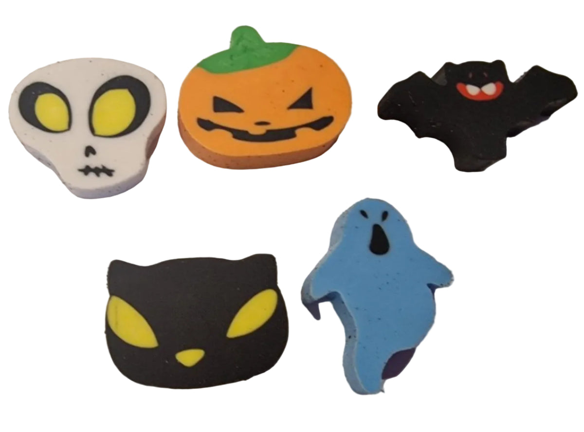 5PC Halloween rubbers